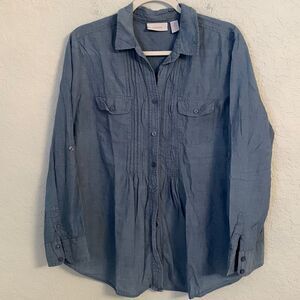 Chico’s Women’s Cotton Shirt Top Size 2